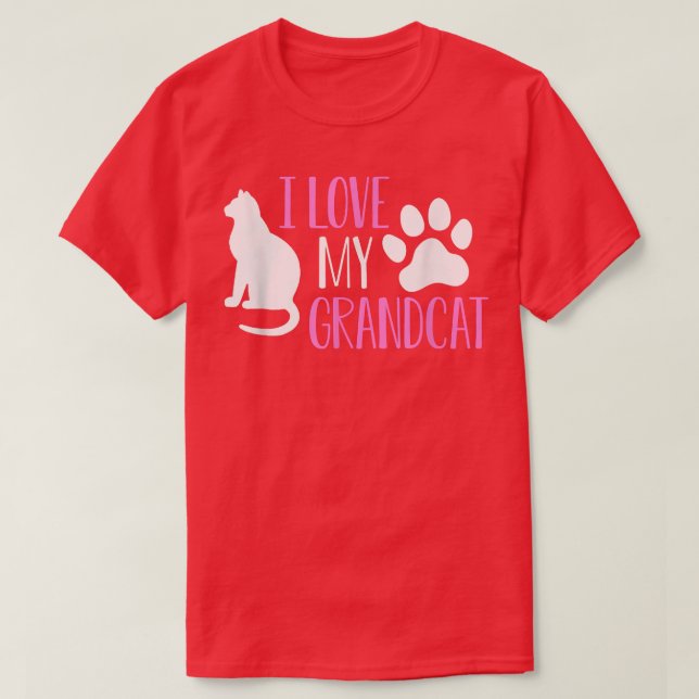Ich Liebe meine Großkatze Katze Lover Granddad Oma T-Shirt (Design vorne)