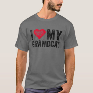 Ich Liebe meine Großkatze Rotes Herz Katze Pet Lov T-Shirt