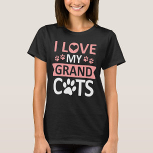 Ich Liebe meine Großkatzen Katze Großvater Großvat T-Shirt