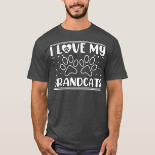 Ich Liebe meine Großkatzen - Katze Lover Granddad T-Shirt