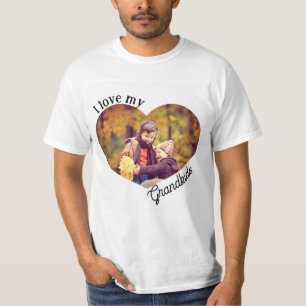 Ich Liebe meine Großkinder Foto Herz Oma Opa T-Shirt