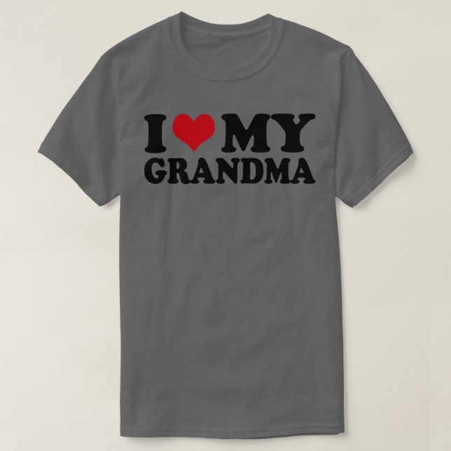 Ich Liebe meine Großmutter T-Shirt (Design vorne)