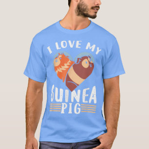 Ich Liebe meine Guinea Schwein Niedliche Lover Ani T-Shirt