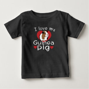 Ich Liebe meine Guinea Schweinefleisch Niedliche G Baby T-shirt