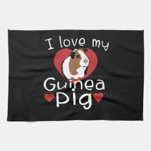 Ich Liebe meine Guinea Schweinefleisch Niedliche G Geschirrtuch