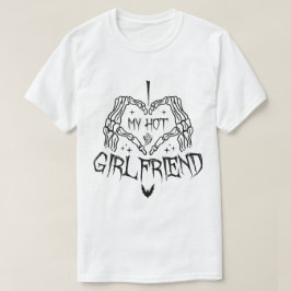 Ich Liebe meine heiße Freundin Halloween Skeleton  T-Shirt