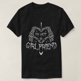 Ich Liebe meine heiße Freundin Halloween Skeleton  T-Shirt