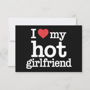 Ich Liebe meine heiße Freundin Valentine's Day GF  Dankeskarte