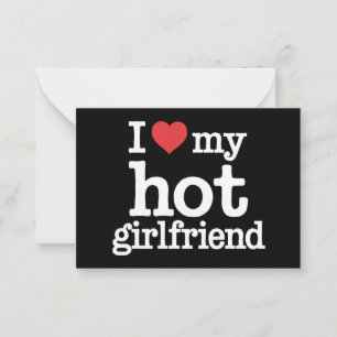 Ich Liebe meine heiße Freundin Valentine's Day GF  Mitteilungskarte
