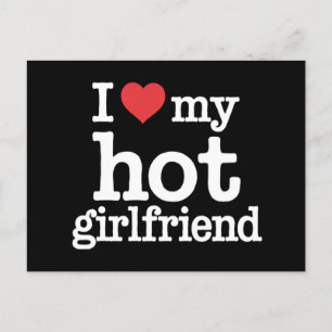 Ich Liebe meine heiße Freundin Valentine's Day GF  Postkarte