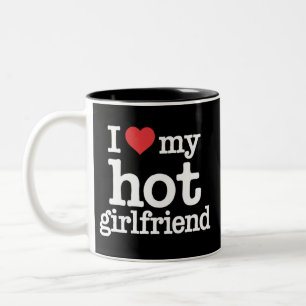 Ich Liebe meine heiße Freundin Valentine's Day GF Zweifarbige Tasse