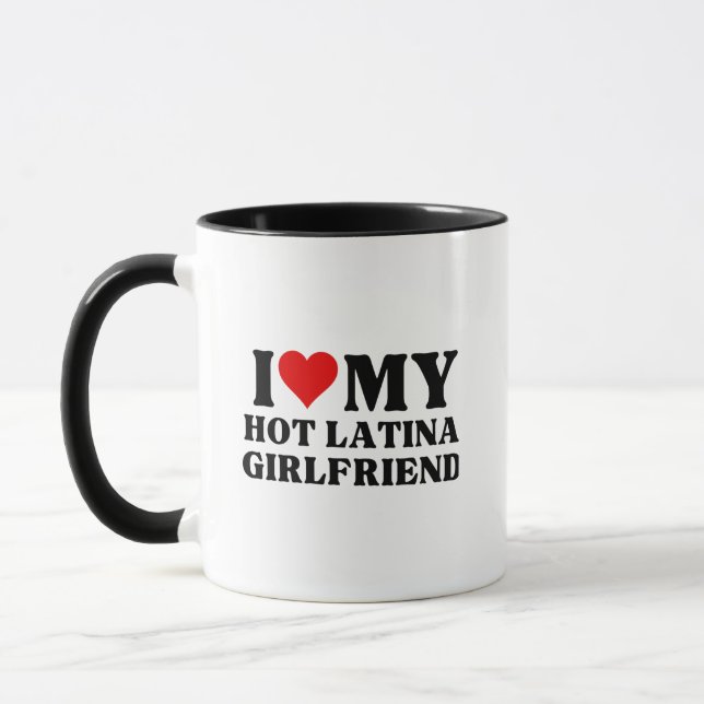 Ich Liebe meine heiße Latina Freundin Tasse (Links)