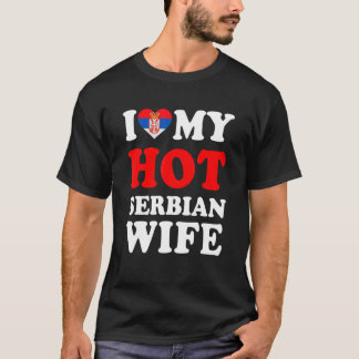 Ich Liebe meine heiße serbische Ehefrau Funny Husb T-Shirt