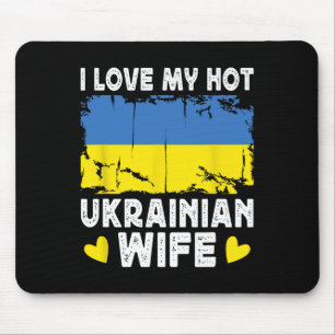 Ich liebe meine heiße ukrainische Ehefrau Ehepartn Mousepad