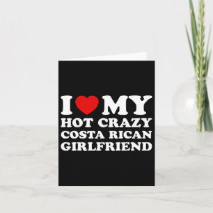 Ich Liebe meine heiße verrückte Costa Rica Freundi Karte