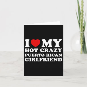 Ich Liebe meine heiße verrückte Puerto Rico Freund Karte