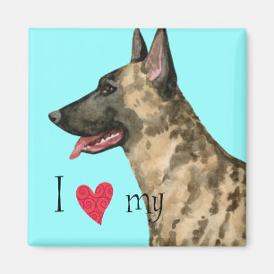 Ich Liebe meine Holländische Hirte Magnet