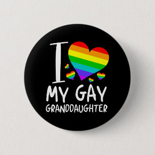 Ich Liebe meine homosexuelle Enkeltochter Lgbt Mon Button