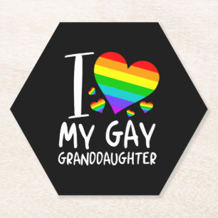Ich Liebe meine homosexuelle Enkeltochter Lgbt Mon Untersetzer
