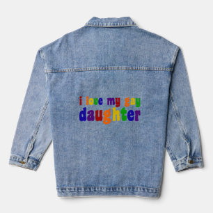 Ich Liebe meine Homosexuelle-Tochter Jeansjacke