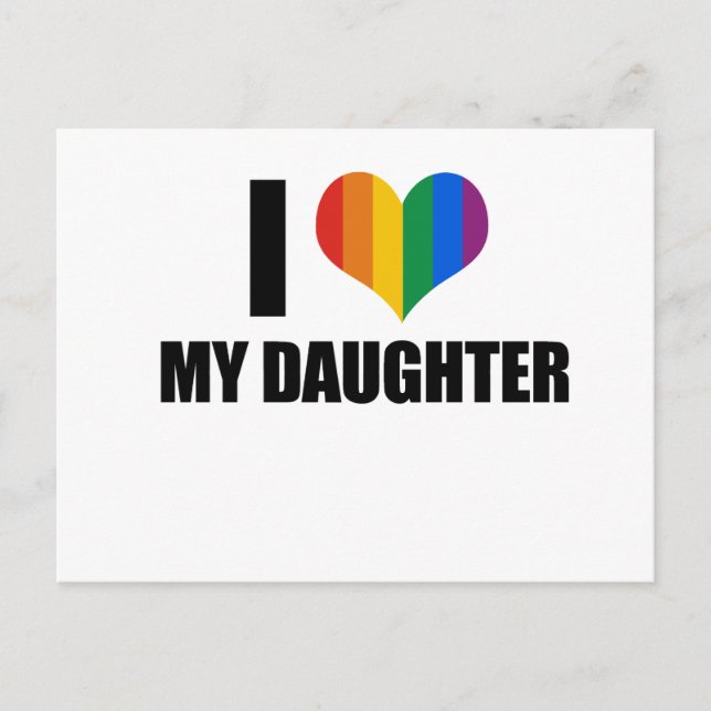 Ich Liebe meine homosexuelle Tochter Postkarte (Vorderseite)
