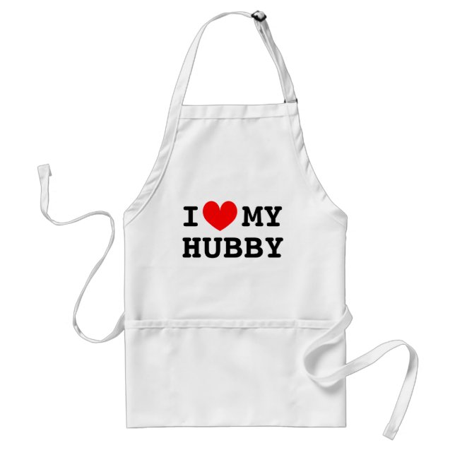 Ich Liebe meine hubby-Schürze für Frauen Schürze (Vorne)