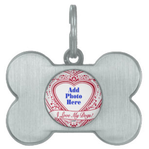 Ich Liebe meine Hunde! Foto Red Hearts Tiermarke