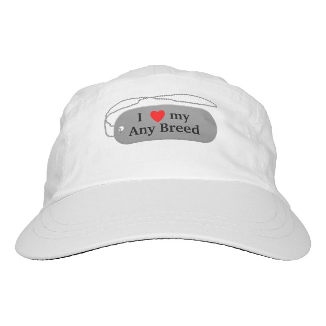 Ich Liebe meine Hundezucht Headsweats Kappe (Vorderseite)