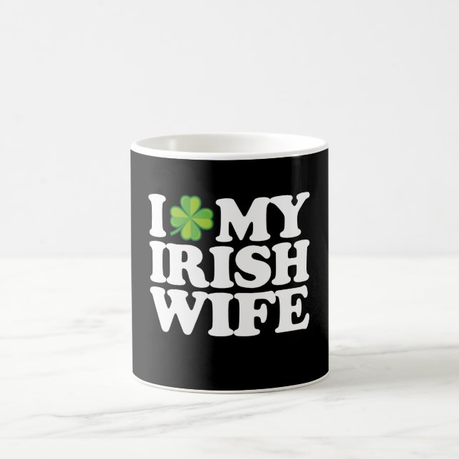 Ich Liebe meine irische Ehefrau Funny Couple St Pa Kaffeetasse (Mittel)