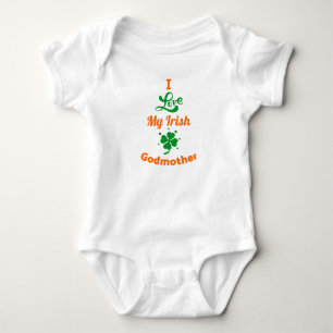 Ich liebe meine irische Patentante St. Patrick's D Baby Strampler