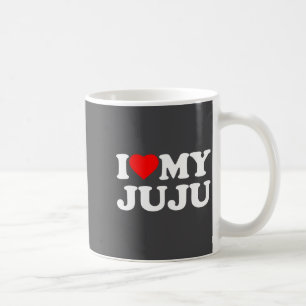 Ich liebe meine Juju-Heart-Familien-Oma-Langarm Kaffeetasse