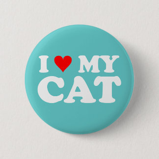 Ich liebe meine Katze Button