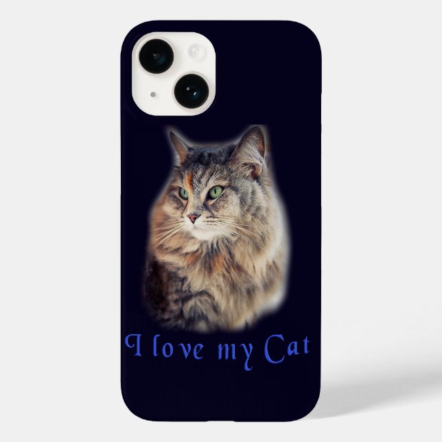 Ich Liebe meine Katze Case-Mate iPhone 14 Hülle (Rückseite)