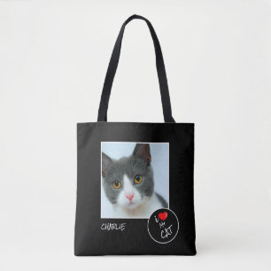 Ich Liebe meine Katze, Custom Foto - Heimtiere lie Tasche
