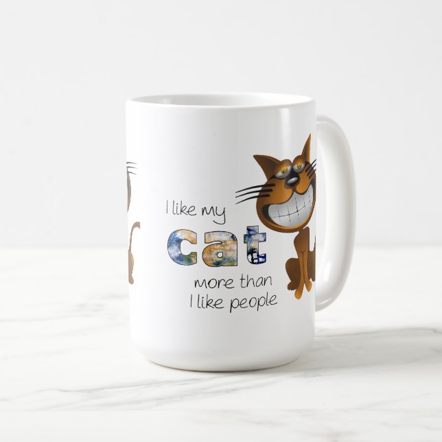Ich Liebe meine Katze Kaffeetasse (VorderseiteRechts)