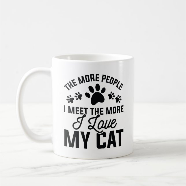 Ich Liebe meine Katze Kaffeetasse (Links)