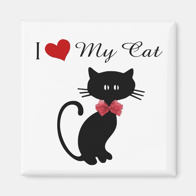 Ich Liebe meine Katze Magnet (Vorne)