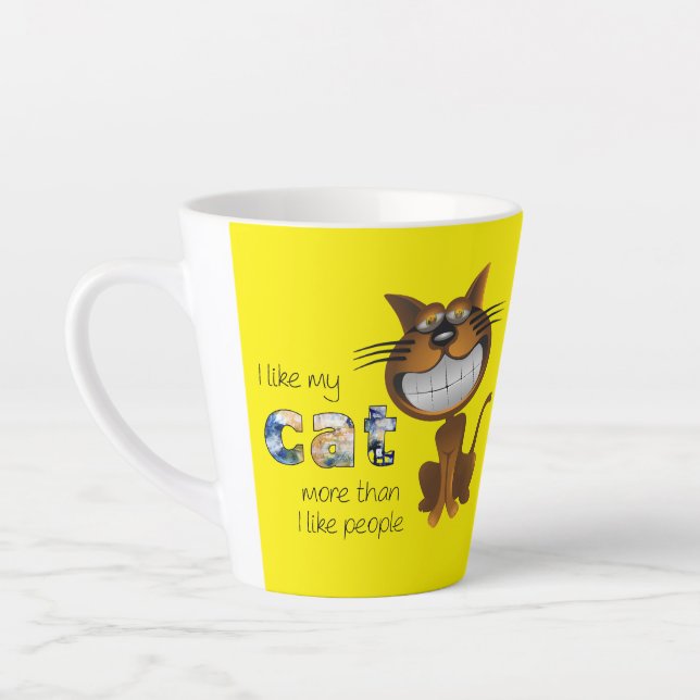 Ich Liebe meine Katze Milchtasse (Links)