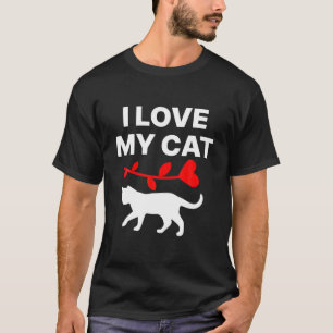 Ich Liebe meine Katze Niedlich für Katzen Liebhabe T-Shirt