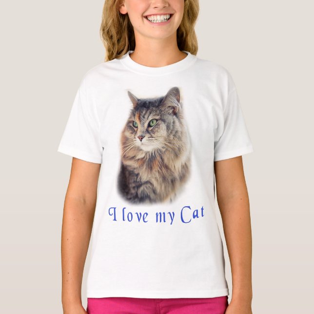 Ich Liebe meine Katze T-Shirt (Vorderseite)