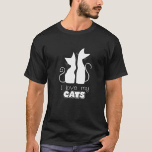 Ich Liebe meine Katzen - Niedliche Katze Kitten T-Shirt