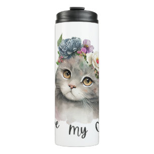 Ich liebe meine Katzen Thermosbecher
