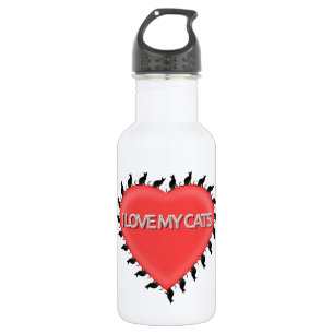 Ich Liebe meine Katzen Trinkflasche