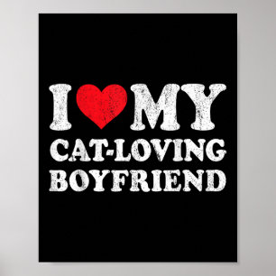 Ich Liebe meine katzenliebende Freundin Funny Girl Poster