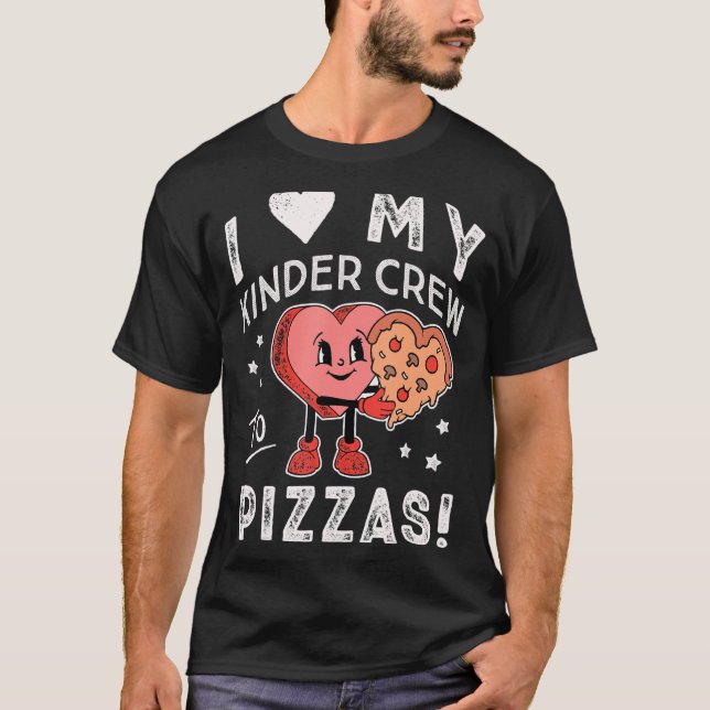 Ich Liebe meine Kinder-Crew an Pizzas Kindergart T-Shirt (Vorderseite)