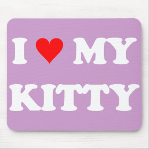 Ich liebe meine Kitty Mousepad