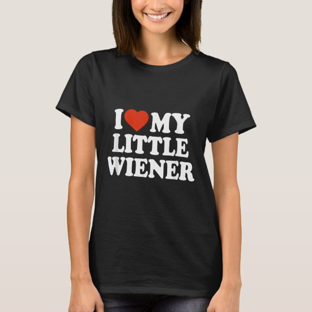 Ich Liebe meine kleine Dackel Funny Dackel Hund Da T-Shirt (Vorderseite)