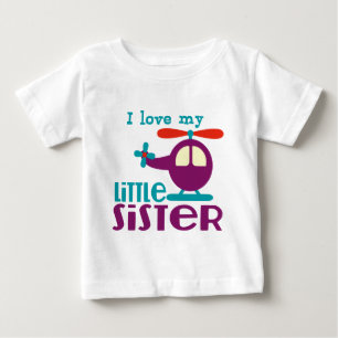 Ich Liebe meine kleine Schwester Baby T-shirt