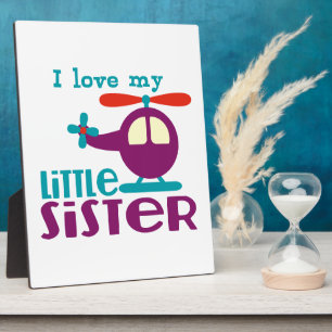 Ich Liebe meine kleine Schwester Fotoplatte