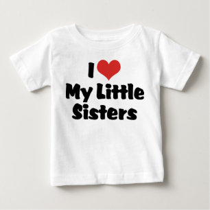 Ich liebe meine kleinen Schwestern Baby T-shirt